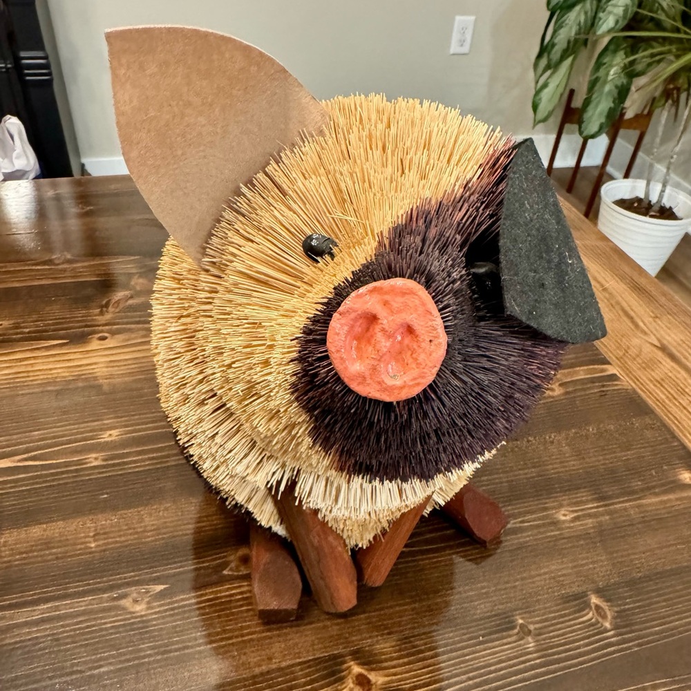 Charming Large Straw Pig